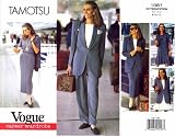 Vogue 1087 Sewing Pattern Tamotsu Misses Jacket Dress Top Skirt Pants Size 8 - 10 - 12