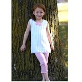 Spoiled Little Mama Little Girls White Mesh Pink Outfit 4-10