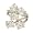Floating Ovals Cubic Zirconia Cluster Fashion Ring Size 5