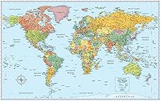 Map Of The World With Oceans Rand McNally Signature Map of the World