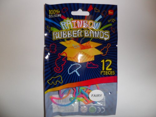 Rainbow Fairy Shaped Rubber Bands Bandz Bracelets (12)
