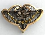 #100106 Victorian Fancy Ladies Yellow and Rose Gold Filled Pocket or Pendant Watch Pin