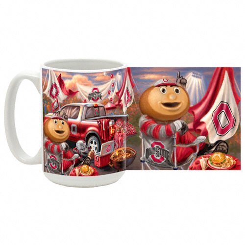 Buckeyes Football 15 oz Dye Sublimation Ceramic Coffee Mug Ohio State Buckeyes Beverage Drinkware