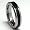 5MM Tungsten Carbide Ring Wedding Band W/ Carbon Fiber Inaly size 5