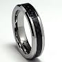 5MM Tungsten Carbide Ring Wedding Band W/ Carbon Fiber Inaly sizes 5 to 8.5