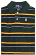 Boy's Ralph Lauren Polo Shirt Size 2/2T Green; Striped with White Pony