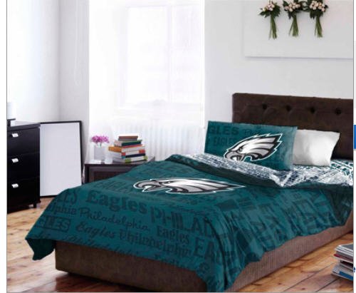 Philadelphia Eagles Nfl Full Comforter Sheet Set 5 Piece Bedding