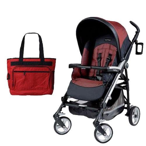 Peg Perego Pliko Four with a Diaper Bag - Boheme