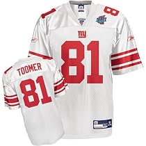 Amani Toomer New York Giants White Super Bowl XLII 42 Replica Football Jersey