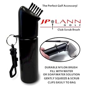  Club Scrub Wet Cleaning Brush for Golf Clubs by JP Lann (Fills Easily, Add Water or Water/Soap Solution for Wet Scrub Action!)