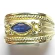14K Yellow Gold Sapphire Ring