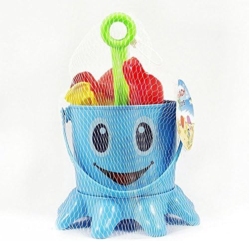7 In 1 Kids Octopus Sand Beach Toy Bucket Spade Mold Tools Set Play Bath Time playground equipment Preschool Pre-Kindergarten Activity Toy