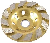 uxcell ダイヤモンド研削砥石　ボウル形状メタル製ゴールドトーン　研磨工具　ソーブレード　砥粒研磨　20mm