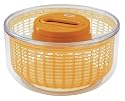 Zyliss Easy Spin Salad Spinner 4-6 Servings, Orange
