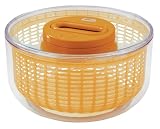 Zyliss Easy Spin Salad Spinner 4-6 Servings, Orange