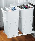 Double Bin Recycler - White