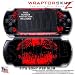 Big Kiss Red on Black WraptorSkinz Skin and Screen Protector Kit fits Sony PSP Slim (PSP 2000)