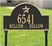 Houston Astros Black and Gold Personalized Address Lawn Plaque