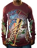 CHRISTIAN AUDIGIER Ed Hardy Celebrate Platinum Mens Thermal Shirt