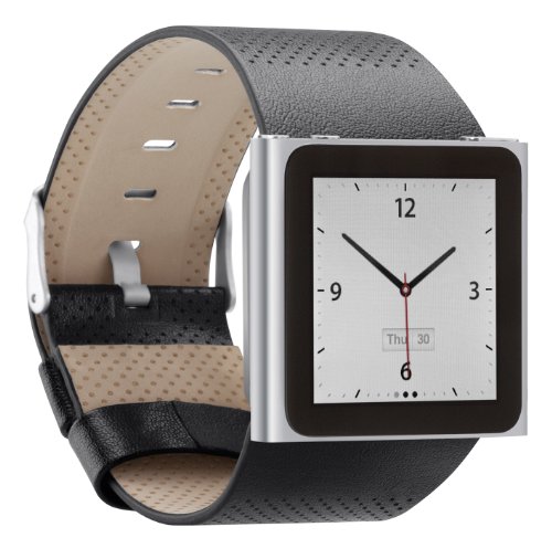 Belkin VerveWear Leder Armband f&uuml;r Apple iPod Nano 6G schwarz Preisvergleich