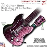 Fire Pink Skin by WraptorSkinz TM fits All Sony PS2 Guitar Hero SG Guitar Controllers (GUITAR NOT INCLUDED)