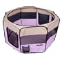 49.2" Large Exercise Puppy Pet Playpen Portable Dog Cat Pet Play Pen Pet Cage Tent Kennel Crate Pink