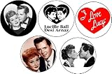  : Set of 5 I Love Lucy Pinback Buttons Desi Arnaz