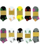Pensan Marijuana Weed Leaf Low Cut Ankle Cotton Sports Socks Random Color