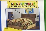Zoobilee Zoo Animals Twin Reversible Comforter Kids Safari Animal Bedding