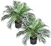 TWO Pre-potted 2' Phoenix Palm Artificial Silk Plants