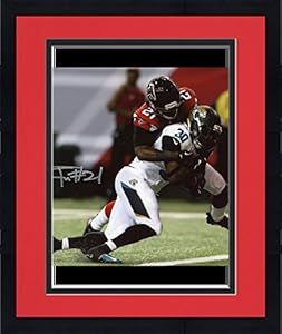 Framed TRUFANT, DESMOND AUTO (FALCONS/TACKLING) 8x10 PHOTO - Memories - Mounted Memories Certified - Autographed NFL Photos