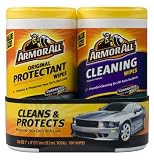 Armor All 10848 Protectant and Cleaning Wipe - 25 Sheets, (Pack of 2)