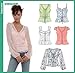 New Look By Simplicity Pattern 6563, Feminine Blouse in 5 Styles. Size a (8-18)