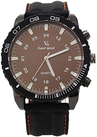 Personalized large dial men's sports watch-Brown