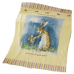 Global Labels G 46 900 WDW1 100 Polarfleecedecke, Wei�t du eigentlich, wie lieb ich dich hab? 130 x 170 cm