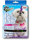 Espree Bark Art Blow Pen Dye for Pets, 12-Pack