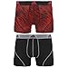 adidas Men's Sport Performance Trunk Underwear (2-Pack), Real Red Draven/Black/Grey, Large