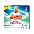 Mr. Clean Magic Eraser Foaming Cleaner Cleaning Pads, Febreze Fresh Scent Meadows & Rain, 2-Count Boxes (Pack of 6)