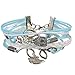 Ecloud Shop® creative Multi Layered Retro Infinity Handmade Woven Owl Bracelet