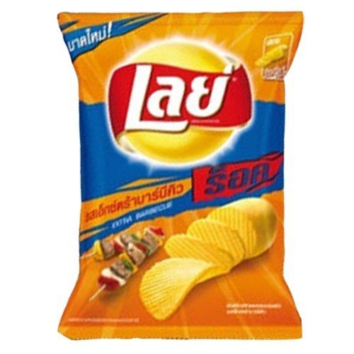 Lay Wavy Barbeque Crisps Chips Wholesale 12 Packs From Thailand