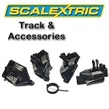 Scalextric Accessories - Short Stem Black Guide Blades (4)+ 1 Spring