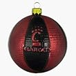 Cincinnati Bearcats 3.5" Collegiate Glass Basketball Holiday Ornament - NCAA College Athletics