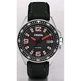 Fossil Decker Silicone Three Hand Black Dial Watch