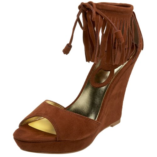 Charles by Charles David Womens Hippie Platform Wedge,Cognac Suede,5 M US
