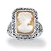PalmBeach Jewelry Silver Cameo Ring