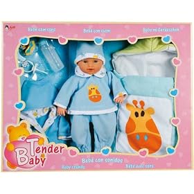 Arias - A1101816 - Poup�e et Mini-Poup�e - Trousseau - B�b� Pleureur - 30 cm