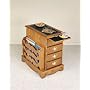 Oak Magazine Cabinet Table