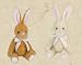 Jumps & Thumps Miniature Mohair Bunny Set of 2