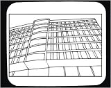 Decorated Mouse Pad with buildings, 
