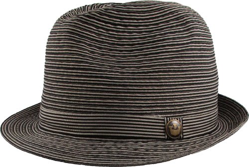 Goorin Brothers Slick Rick II Black Striped Fedora Hat